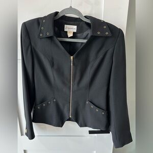 Vintage Women’s Lined Gantos Blazer Jacket Black Size 4 USA